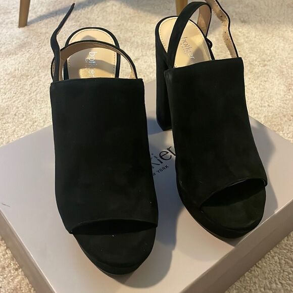 NWT Botkier Suede Black Heels(Jolene) - Picture 1 of 6